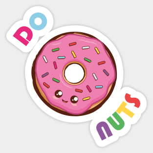 Do Nuts Kawaii Donut Sticker